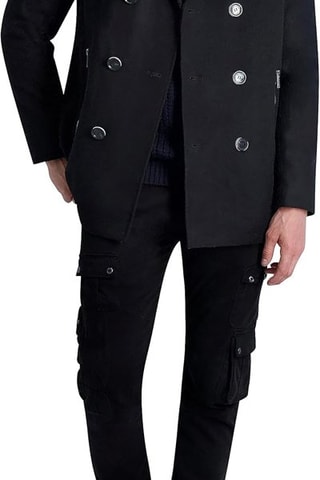 Caban en laine - Noir