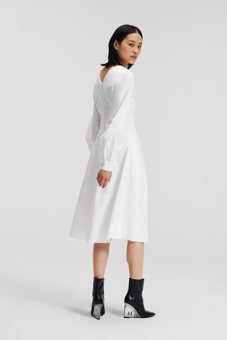Robe patineuse en coton biologique - Blanc