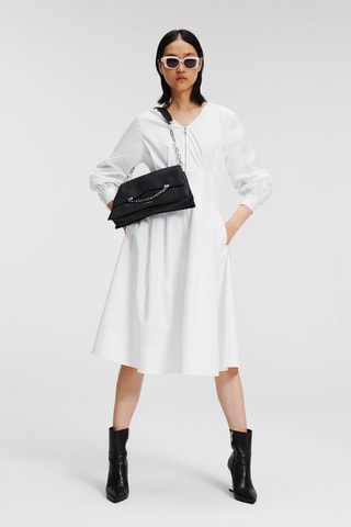 Robe patineuse en coton biologique - Blanc