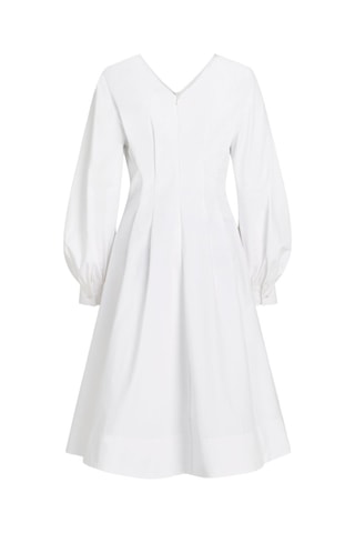 Robe patineuse en coton biologique - Blanc