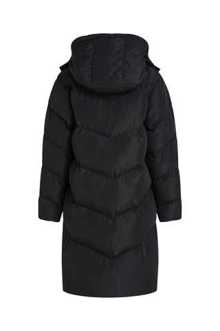 Doudoune longue à capuche - Noir