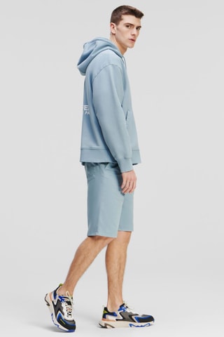 Sweat à capuche en coton biologique - Ciel