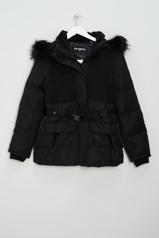 Manteau à capuche - Noir 