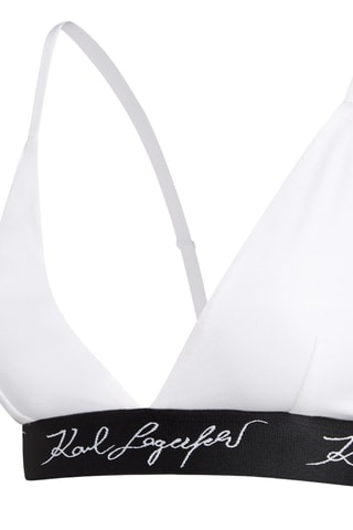 Soutien-gorge en coton biologique - Blanc et noir