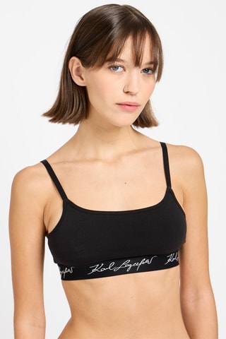 Brassière en coton biologique - Noir