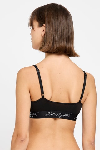 Brassière en coton biologique - Noir