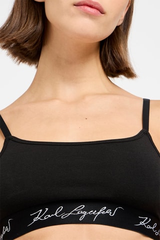 Brassière en coton biologique - Noir