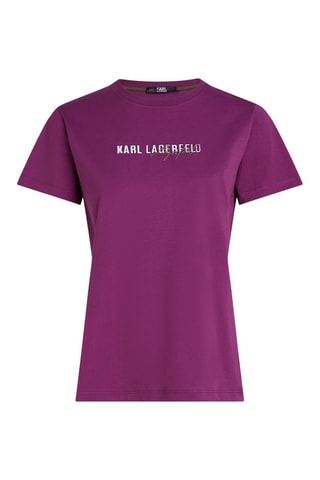 T-shirt en coton biologique - Violet
