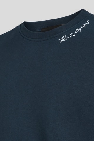 Sweat en coton biologique - Bleu pétrole