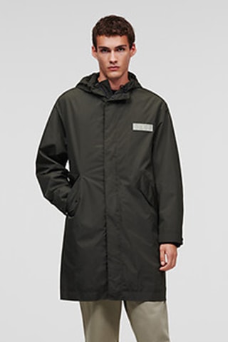 Parka à capuche - Vert foncé