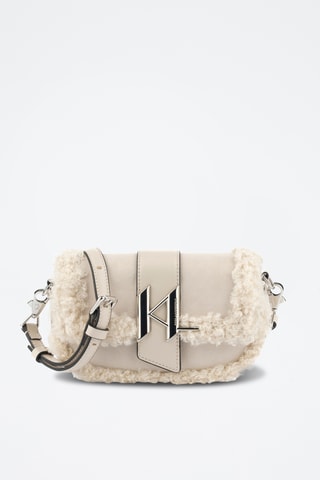 Sac bandoulière en cuir - Beige