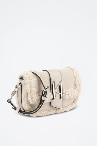 Sac bandoulière en cuir - Beige