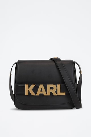 Sac bandoulière en cuir - Noir