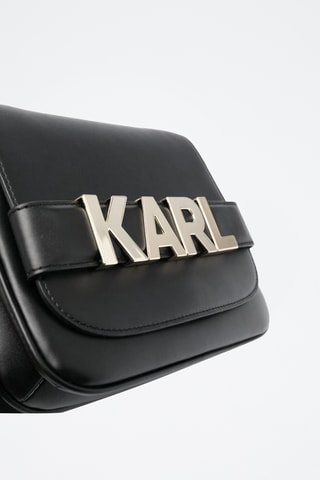 Sac bandoulière en cuir - Noir