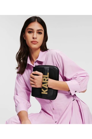 Sac bandoulière en cuir - Noir