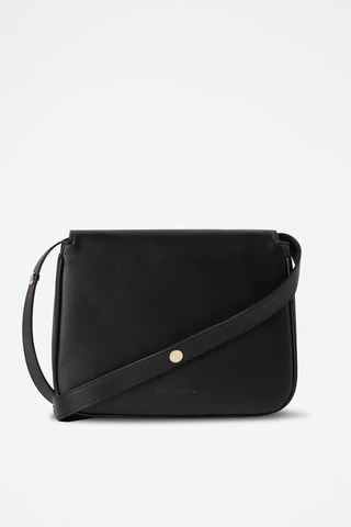 Sac bandoulière en cuir - Noir