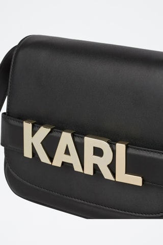 Sac bandoulière en cuir - Noir