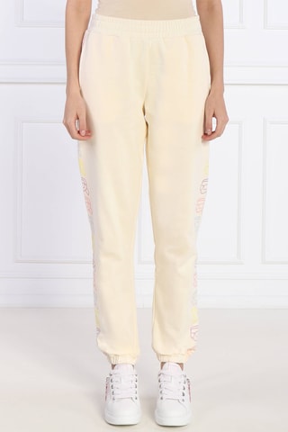 Pantalon de survêtement en coton biologique - Blanc cassé