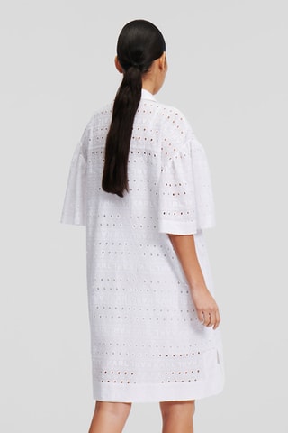 Robe chemise en coton biologique - Blanc