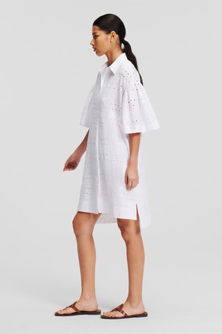 Robe chemise en coton biologique - Blanc