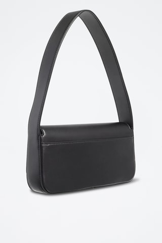 Sac porté épaule en cuir - Noir