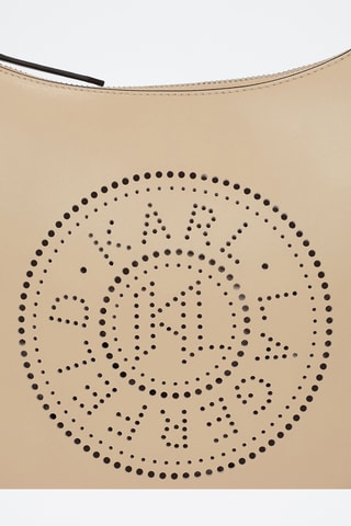 Sac porté épaule en cuir - Beige