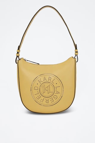 Sac porté épaule en cuir - Jaune