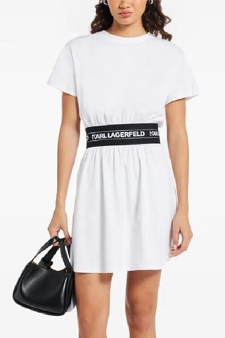 Robe patineuse en coton biologique - Blanc