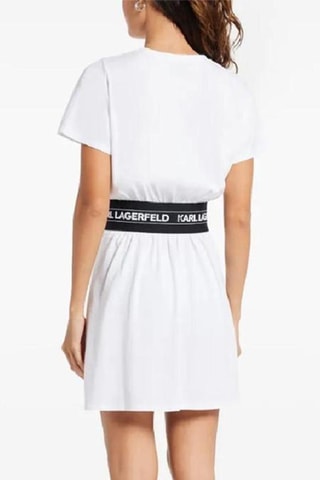 Robe patineuse en coton biologique - Blanc