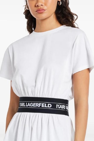 Robe patineuse en coton biologique - Blanc