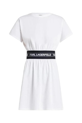 Robe patineuse en coton biologique - Blanc