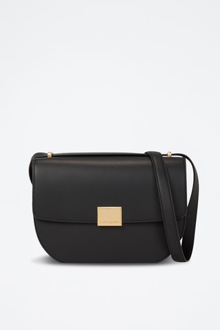 Sac bandoulière en cuir - Noir