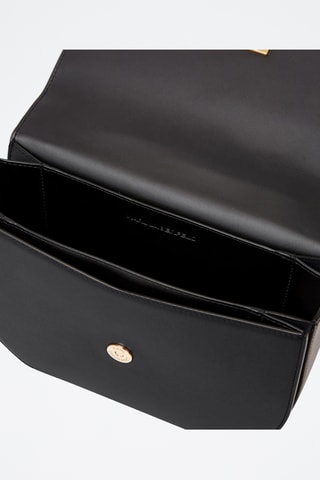 Sac bandoulière en cuir - Noir