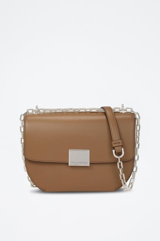 Sac bandoulière en cuir - Marron