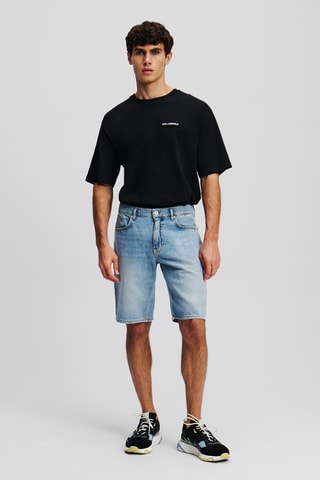 Bermuda en coton biologique - Bleu clair