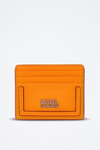 Porte-cartes en cuir - Orange