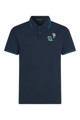 Polo en coton biologique - Bleu marine