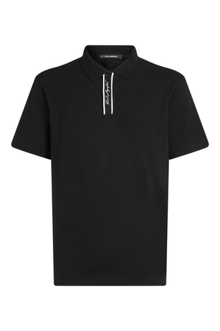 Polo en coton biologique - Noir