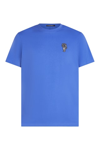 T-shirt en coton biologique - Bleu