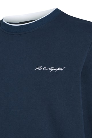 Sweat en coton biologique - Bleu marine