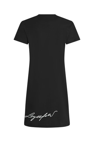 Robe droite en coton biologique - Noir