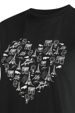 Robe droite en coton biologique - Noir