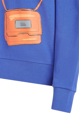 Sweat en coton biologique - Bleu