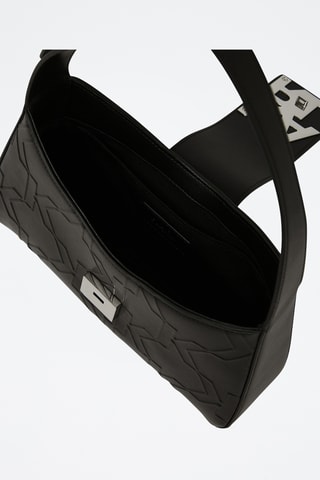 Sac porté épaule en cuir - Noir