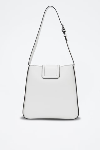 Sac porté épaule en cuir - Blanc