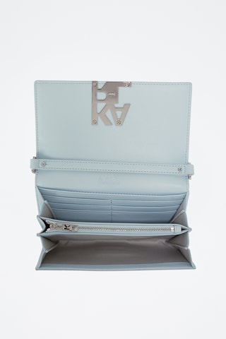 Pochette en cuir - Bleu clair