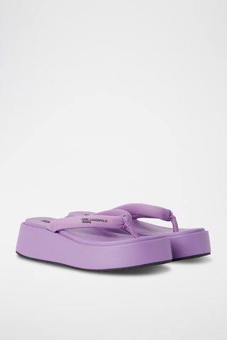 Tongs plateformes - Violet