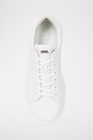 Baskets plateformes en cuir - Blanc