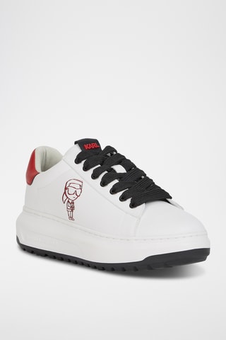 Baskets plateformes en cuir - Blanc