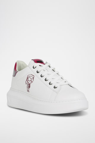 Baskets plateformes en cuir - Blanc